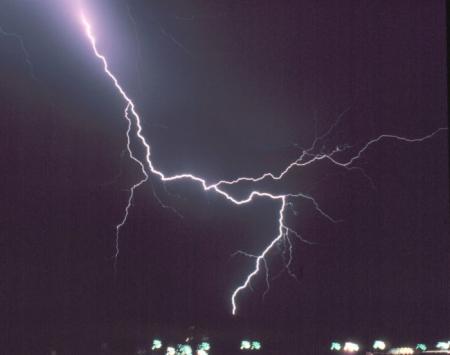 l'éclaire d'orage